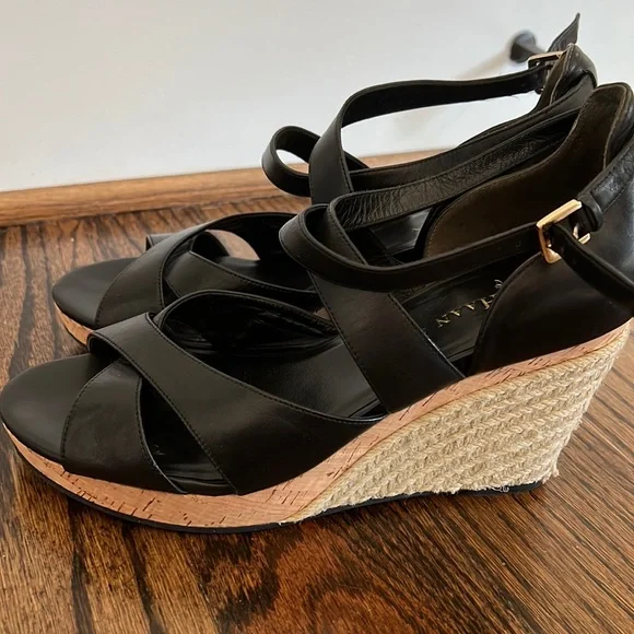 Cole Haan | Shoes | Black Cole Haan Sandals With Nike Air  display picture 1